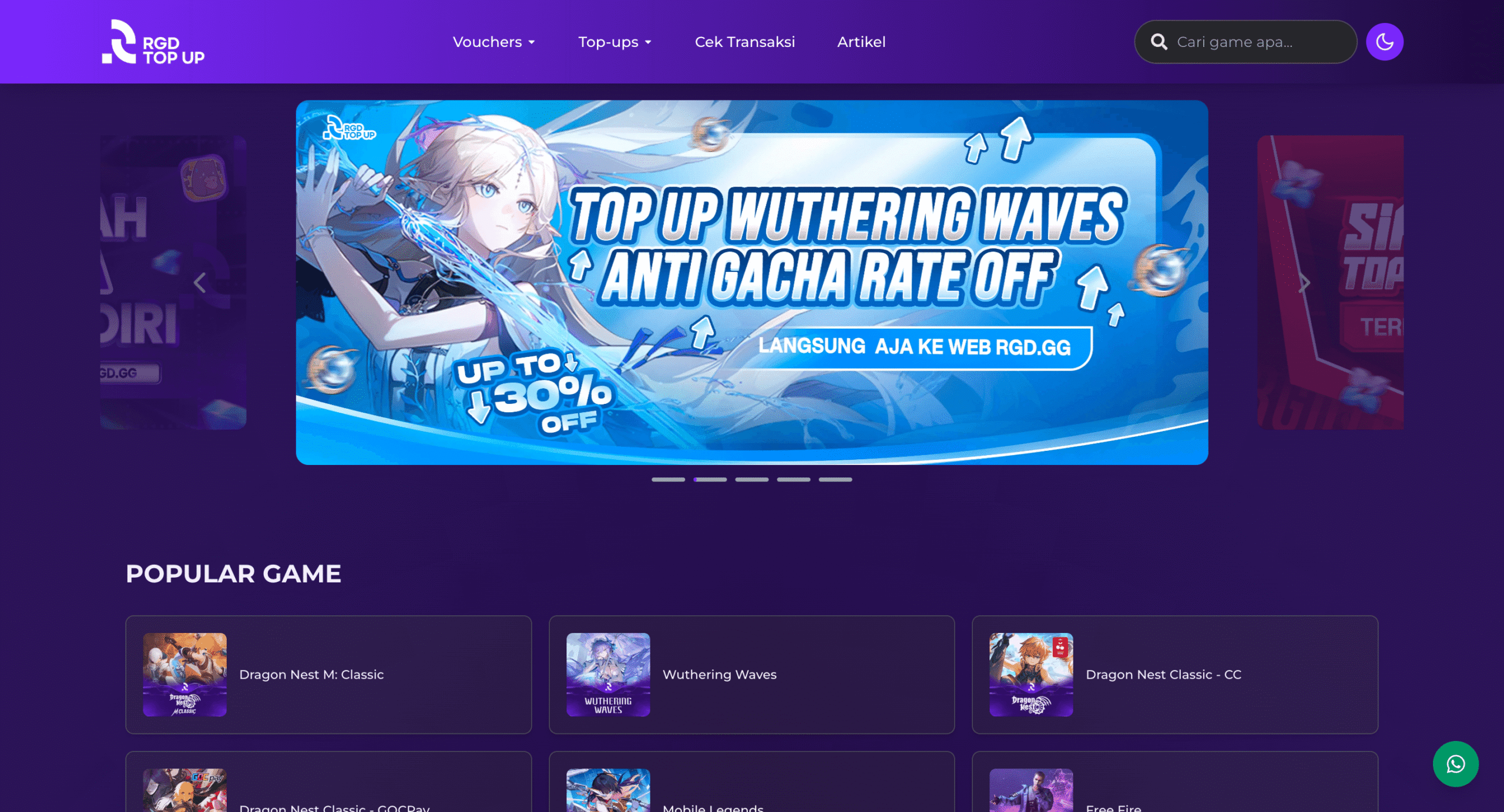 top up game murah